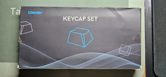 (SEMI-NOVO) Keycaps All Black PBT double shot da Womier