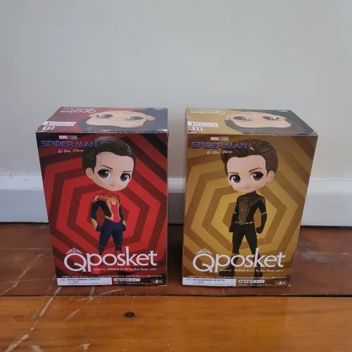 2 action figure boneco homem aranha qposket japao