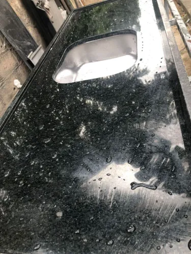 Balcão granito preto são Gabriel 