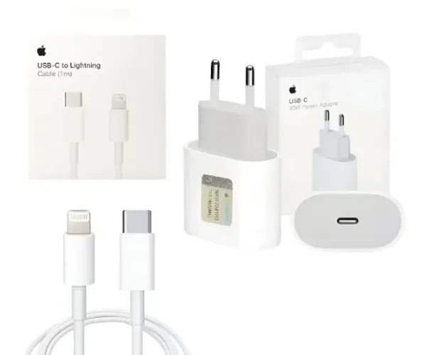 Kit Carregador Original Apple Iphone 8 Ao 17 Fonte 20w Cabo