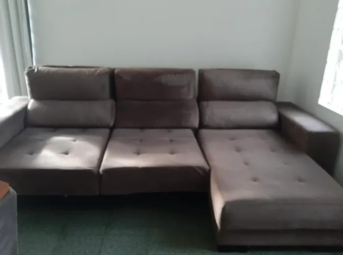 Sofá retrátil / reclinável com chaise