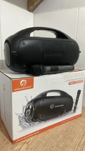 ? Caixa de Som Bluetooth H?Maston TN25 + Microfone Sem