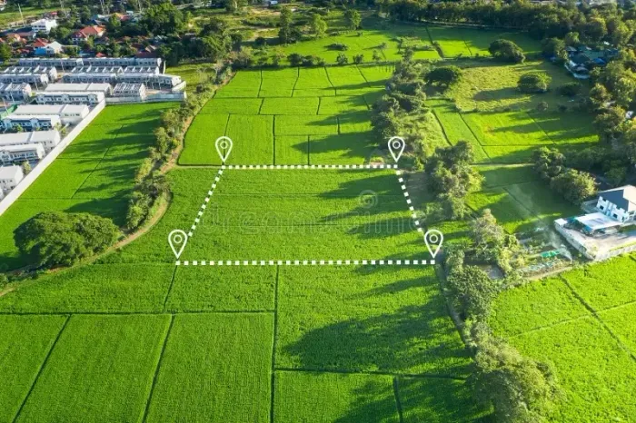 Fotos aéreas de terrenos e casas a venda
