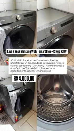 Lava e seca Samsung