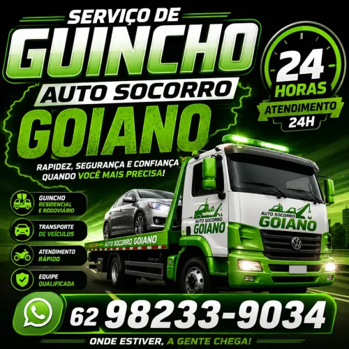Serviço de guincho ?24 horas Auto socorro goiano 