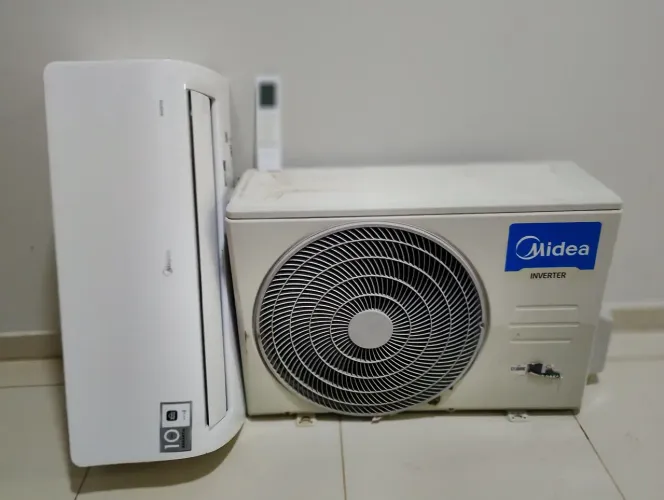 Ar condicionado Midea inverter 9 BTUs com instalação e material 