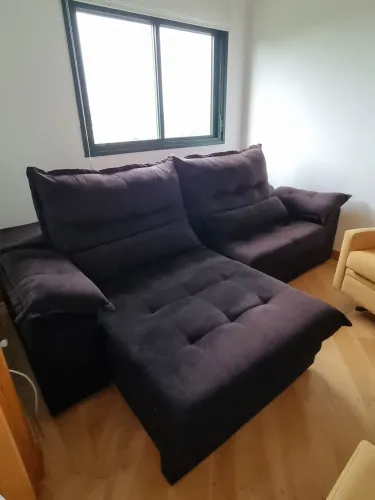 Sofa Retrátil com Encosto Reclinável- Pouco Uso