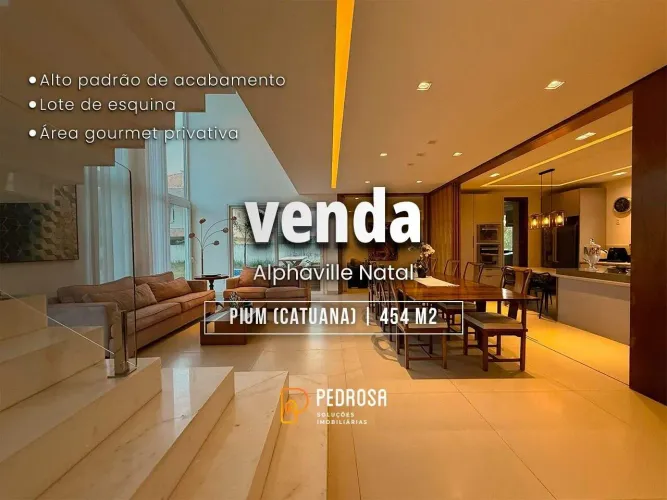 Casa em condomínio à venda com 454 m2 - 4 quartos - no bairro de Pium (Distrito Litoral)/P