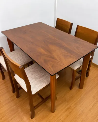 MESA DESIGNER FERNANDO JAEGER ORIGINAL + 4 CADEIRAS