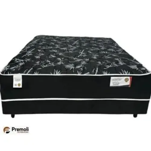 Cama Box Conjugada Casal138x188x64cm Plumatex Sevilha Spring Molas Superlástic Espuma D26