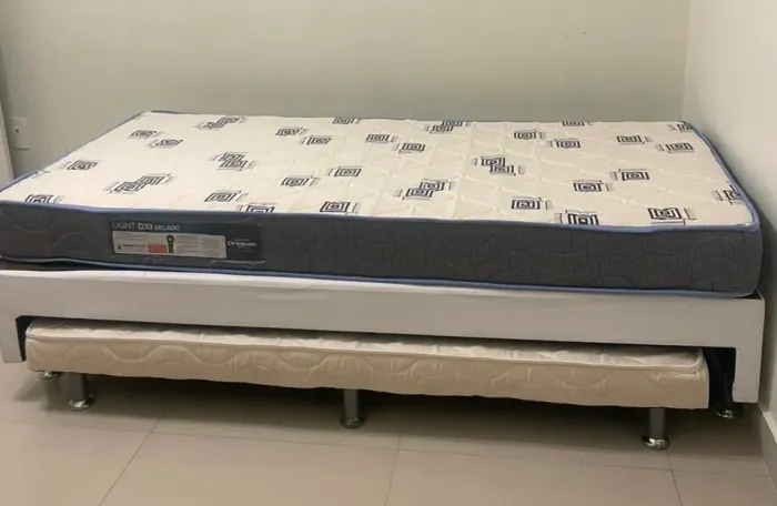 Cama box solteiro com bicama - Ortobom