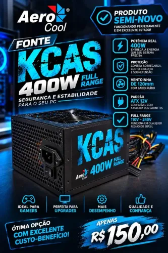 Fonte Gamer 400w