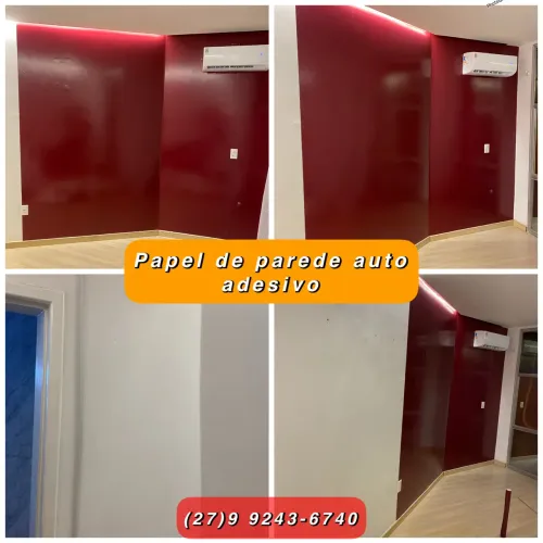 Papel de parede auto adesivo e plotagem de móveis em Vitória 
