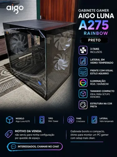 Gabinete Gamer Aigo Luna A275