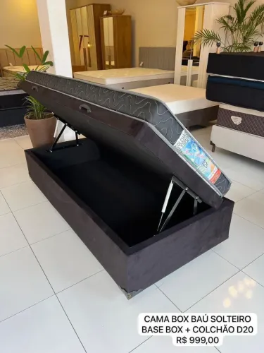 Cama Box Baú Solteiro NOVO - ENTREGO
