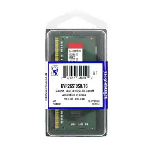 Memória Kingston, 16GB, 2666MHz, DDR4, Notebook - K