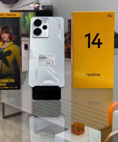 Realme 14 Novo Lacrado (512/12) + 5G Cinza - O braboooo