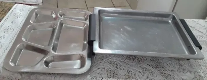 2 Bandejas de AÇO INOX