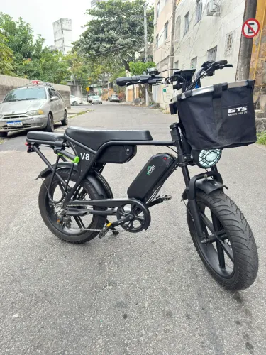 Bike Elétrica V8s 2 Baterias + Pneus de Moto + Nota Fiscal