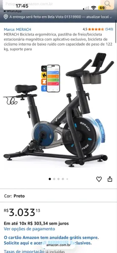 MERACH Bicicleta ergométrica