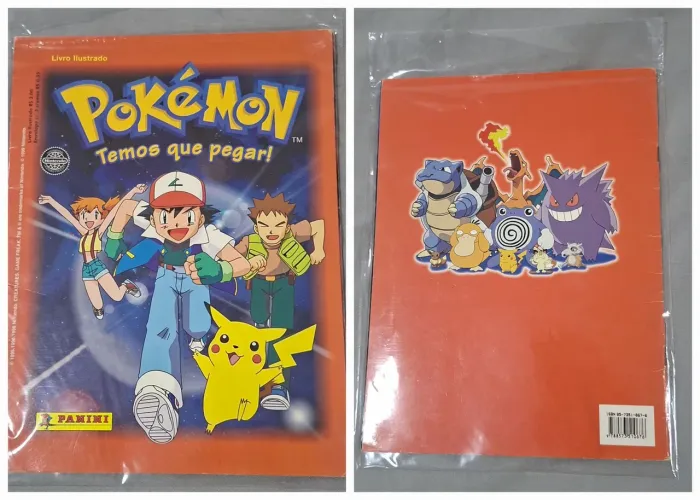 Álbum Pokémon " temos que pegar", Panini 1999