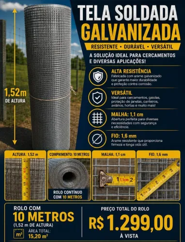 Tela galvanizada