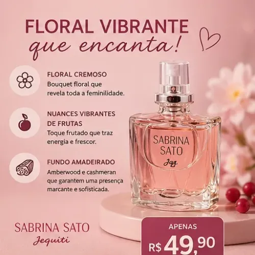 Colônia Feminina Sabrina Sato Jequiti 25ml
