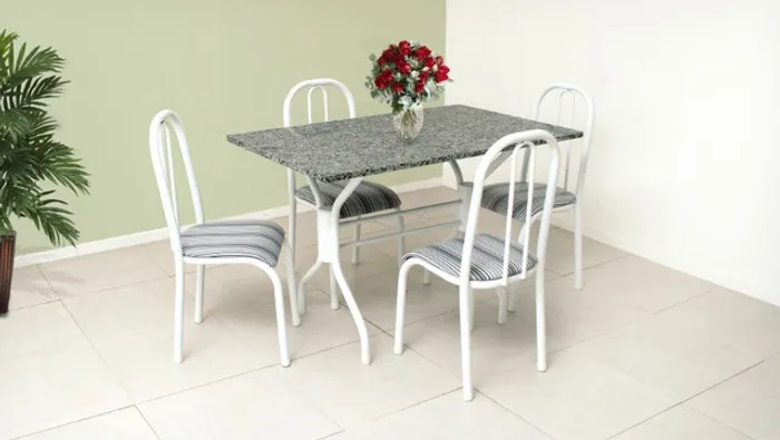 Lindo Conjunto de Mesa Jantar 4 cadeiras Tracker Oferta = Montagem + Frete grátis!