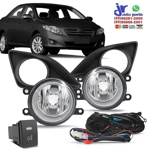 Kit Farol de Milha Corolla 08 09 10 11 Auxiliar Neblina