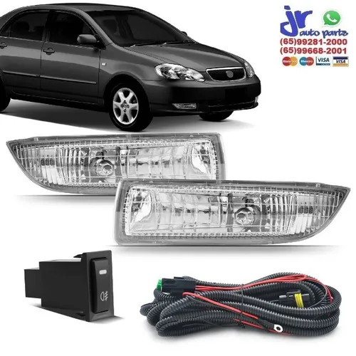 Kit Farol Milha Corolla 2003 2004 Auxiliar Neblina