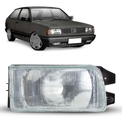 Par Farois lente de vidro Gol Saveiro Parati Voyage quadrado 90 a 96  Light Way