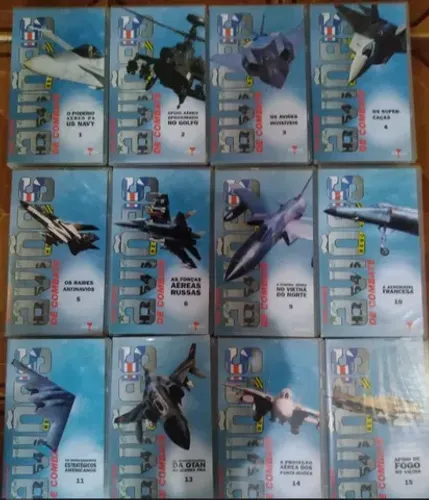 Aviões De Combate Fitas N. 1-2-3-4-5-6-9-10-11-13-14-15