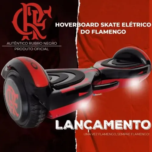 Hoverboard Overboard Skate Elétrico 6.5 Bluetooth Com Led