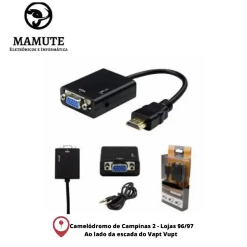 Adaptador Conversor Hdmi Para Vga