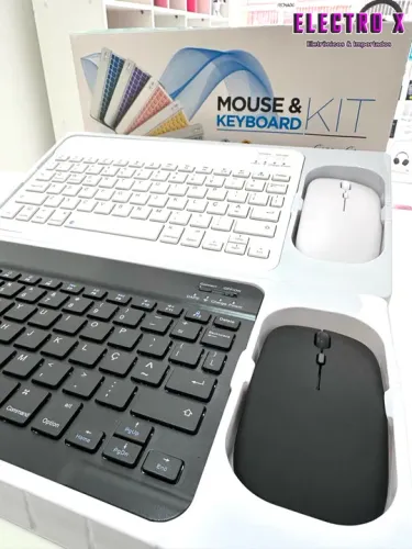 MINI KIT TECLADO E MOUSE BLUETOOTH