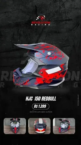 HJC 150 Redbull Motocross - Trilha