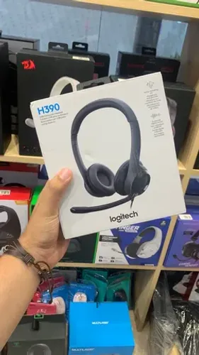 Headset Logitech H390 - Novo Lacrado - Parcelamos Sem Juros