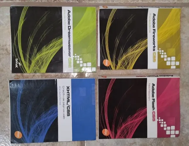 Kit Livros Senac Adobe Fireworks Dreamweaver Flash Xhtml Css CS5
