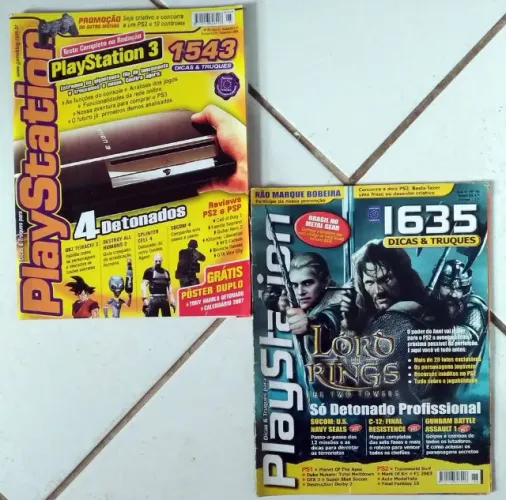 Kit 2 Revistas Playstation - SOCOM 4, Dragon Ball Z: Budokai Tenkaichi 2 Lote Nº 95 Nº 46