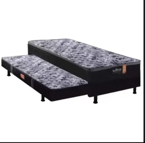 Cama box solteiro com Auxiliar