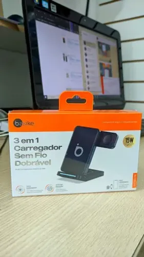 Carregador 3 em 1 sem fio Basike BA-WXC011