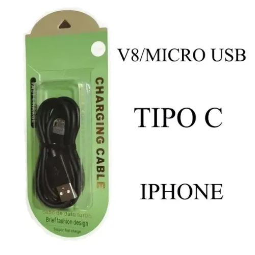Cabo Usb Tipo C Iphone ou V8 wpp:43. *