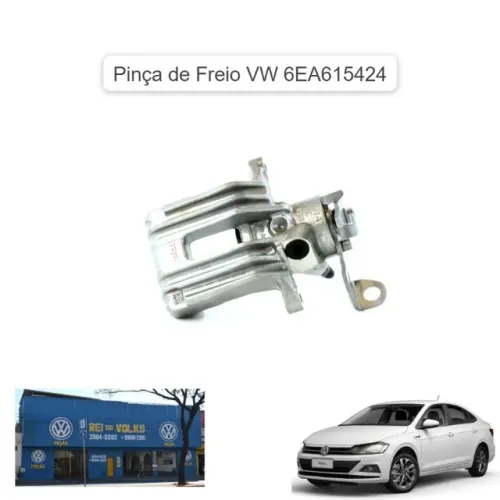 Pinça de freio traseiro Virtus 2017, 2018, 2019, 2020, 2021, 2022, 2023, 2024