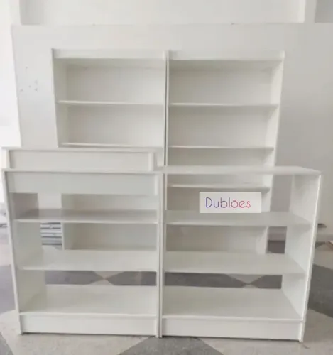 Prateleiras+ balcões vitrine com caixa promoção da semana