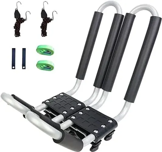 rack alumínio para teto do carro - canoa, caiaque, pranchas.