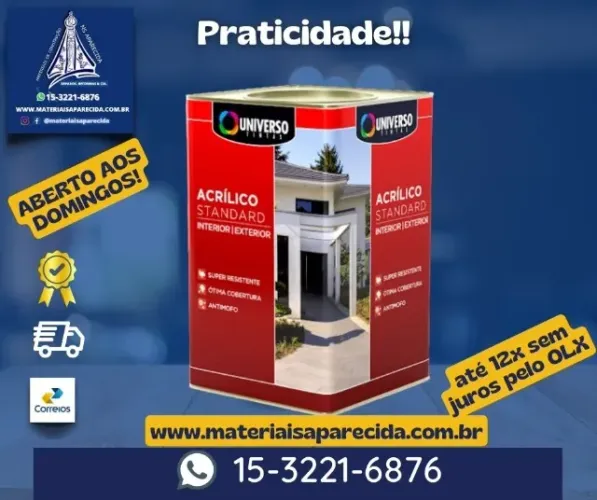 Tinta Parede Acrilica Externa Interna Unievrso Branca 18L - novo