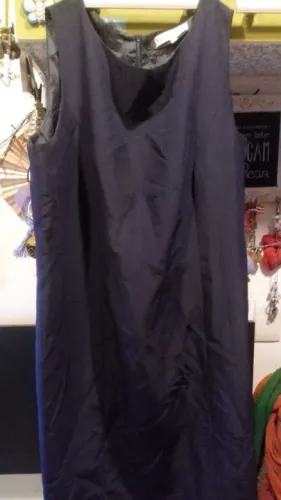 Vestido azul marinho da Estilista Jacqueline Ferté