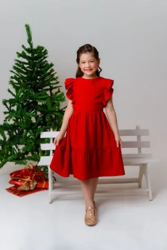 Vestido infantil vermelho