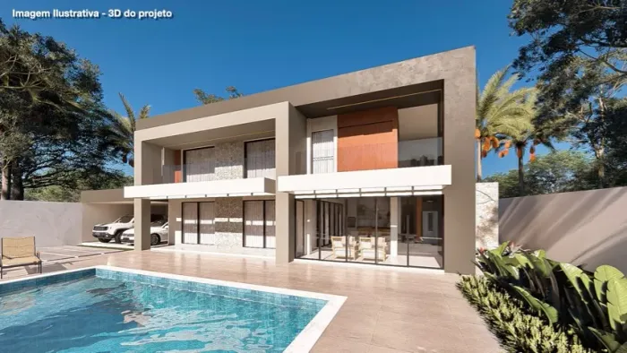 Casa para reforma + projeto moderno incluso - Lote 1000 m² - Condomínio Fazenda Solar