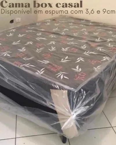 Cama Box Casal em Espuma 3,6 e 9cm D28